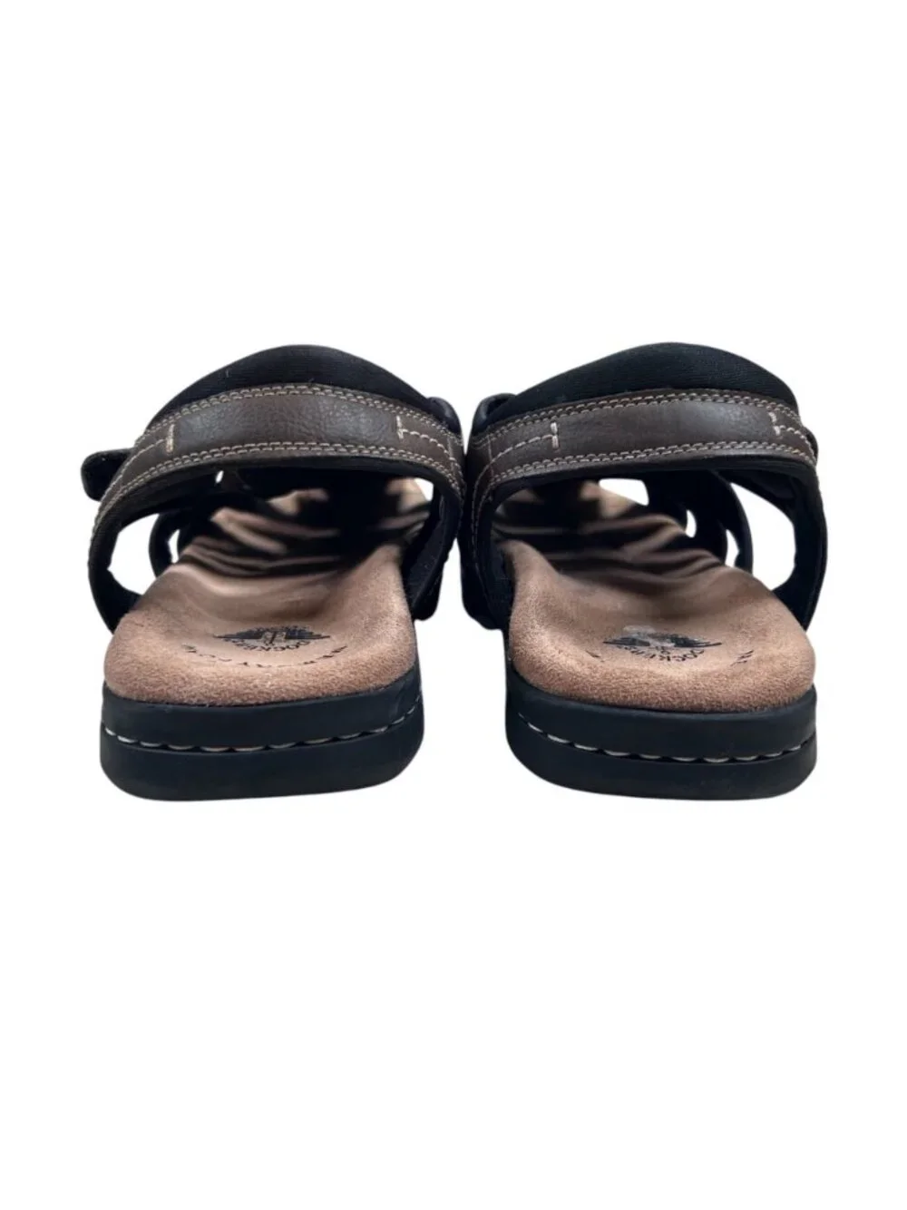Dockers Marin Fisherman Sandal 12 Men Memory Foam Leather Brown Comfort